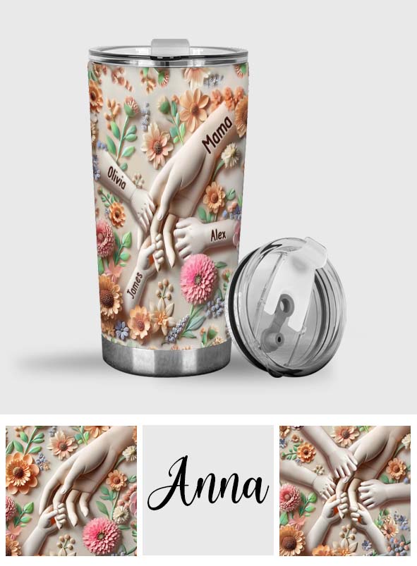 Hold Our Hands - Personalized Mother Tumbler