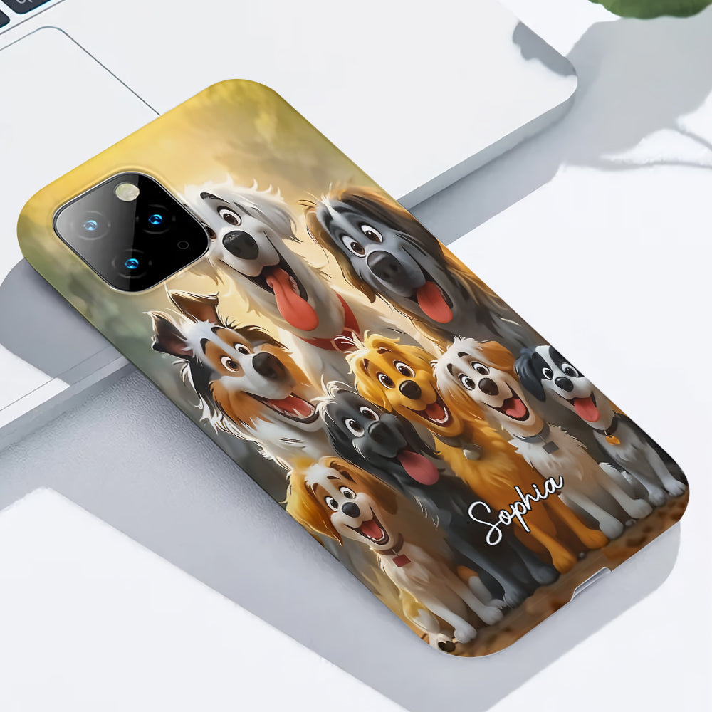 Juste une fille qui aime les chiens - Coque de téléphone personnalisée avec impression intégrale de chien