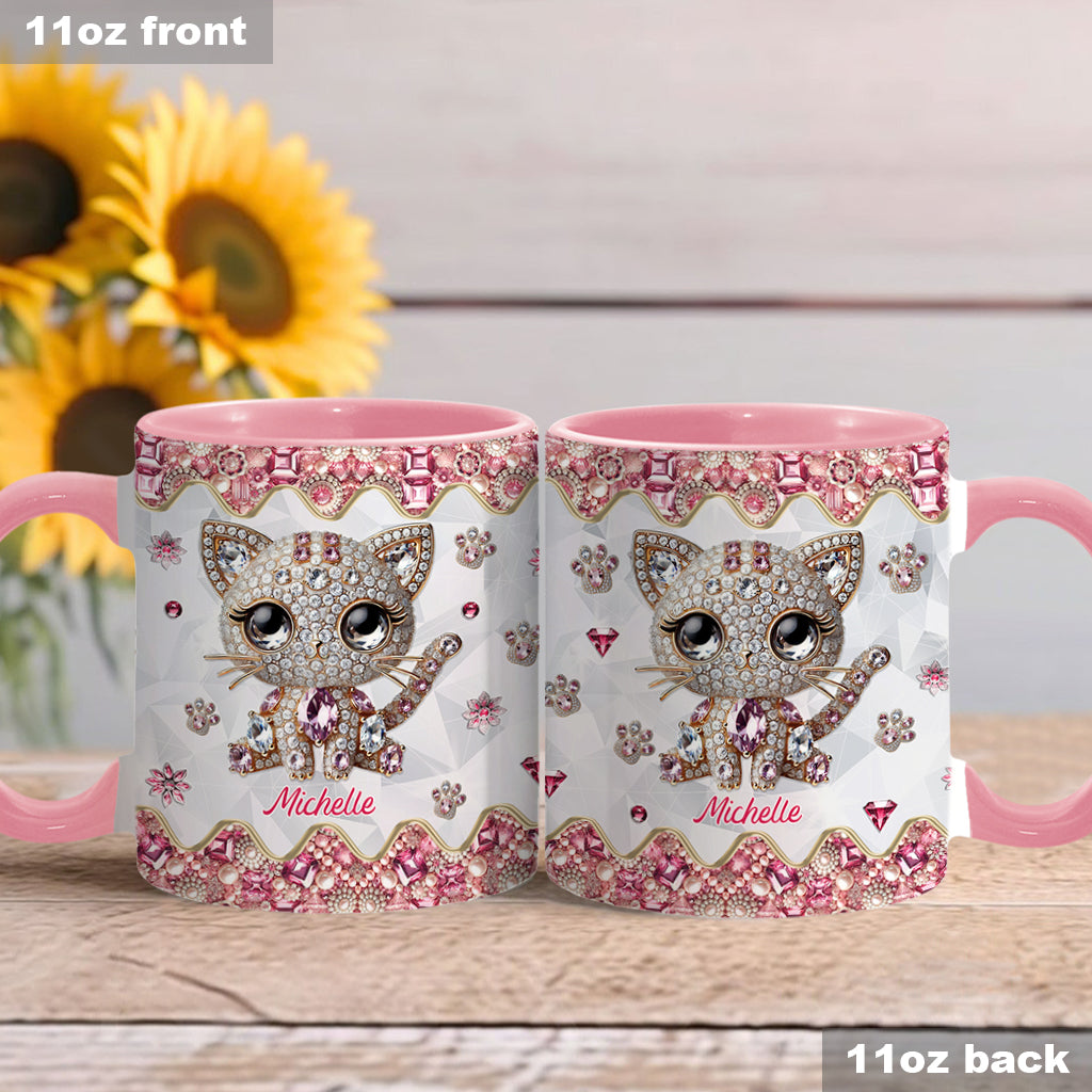 Just A Girl Who Loves Cats - Personalized Cat Accent Mug