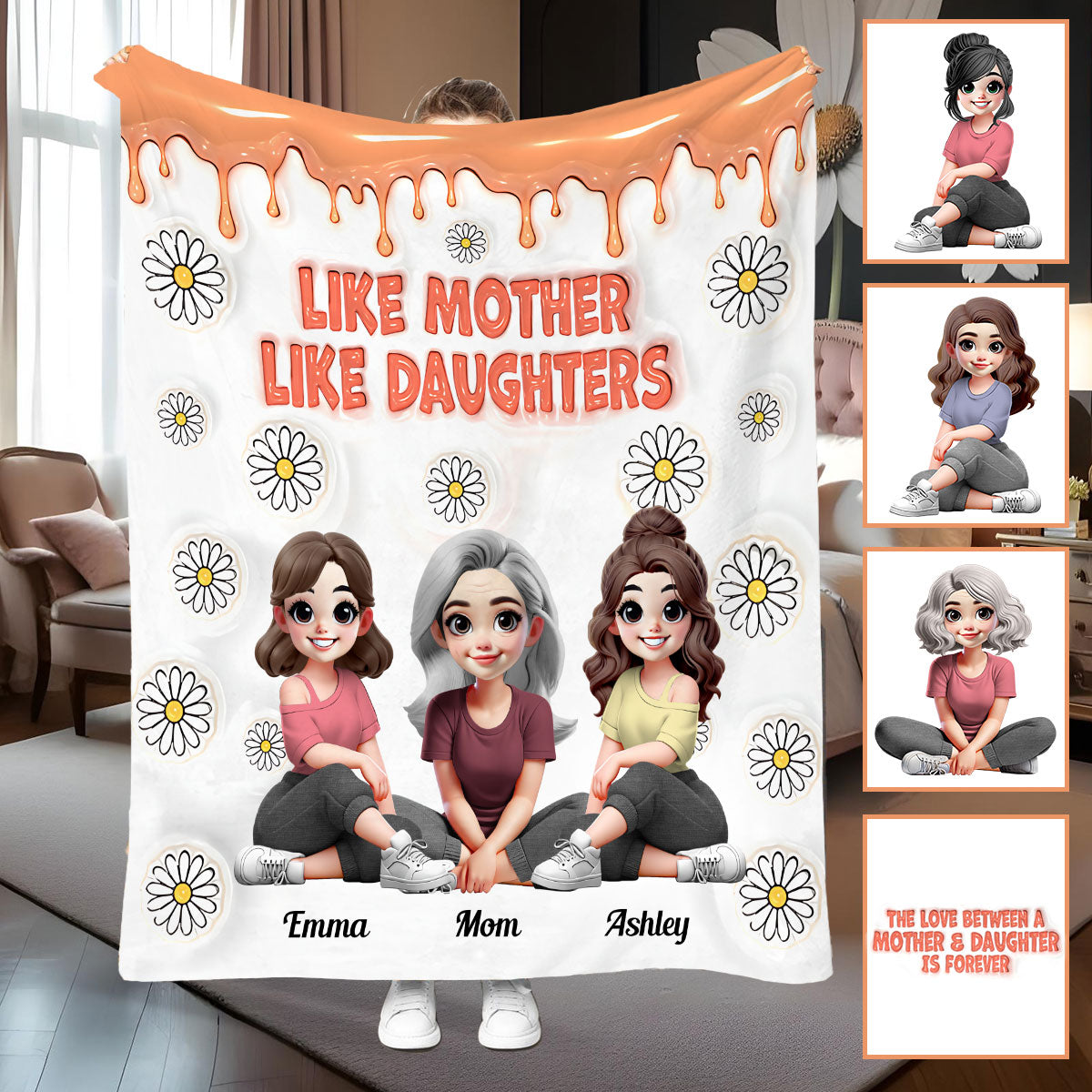 Telle mère, telle fille - Couverture personnalisée pour maman