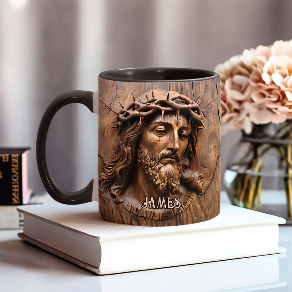 Begins With Christ - Personalized Christian Accent Mug