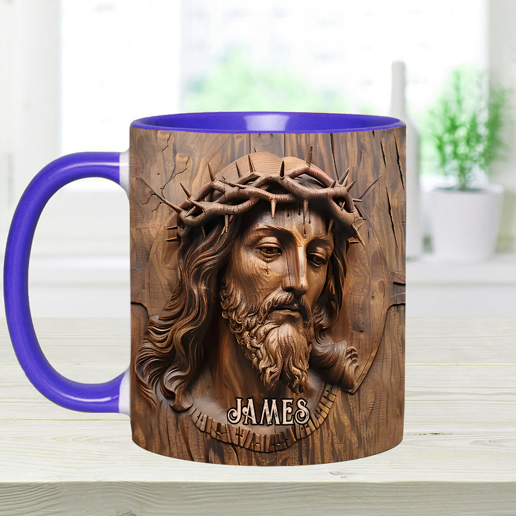Begins With Christ - Personalized Christian Accent Mug