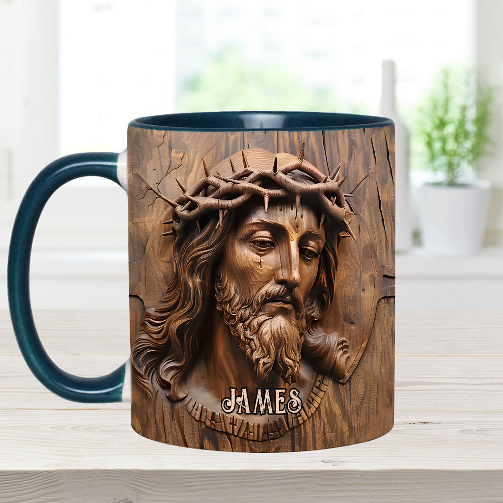Begins With Christ - Personalized Christian Accent Mug