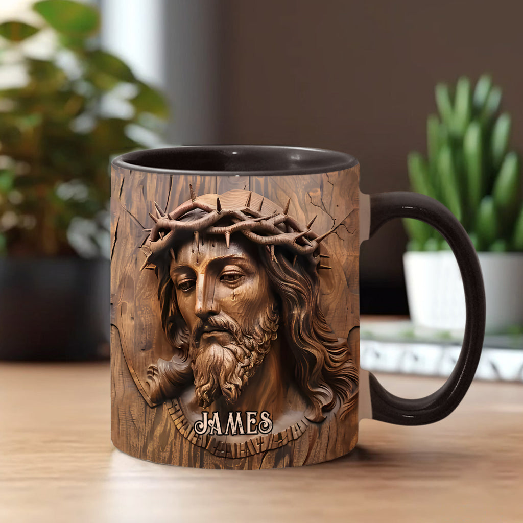 Begins With Christ - Personalized Christian Accent Mug