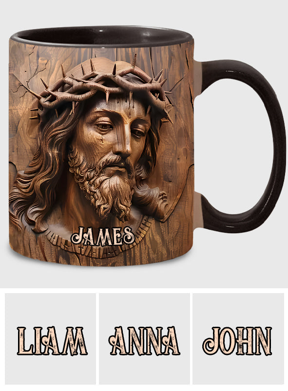 Begins With Christ - Personalized Christian Accent Mug