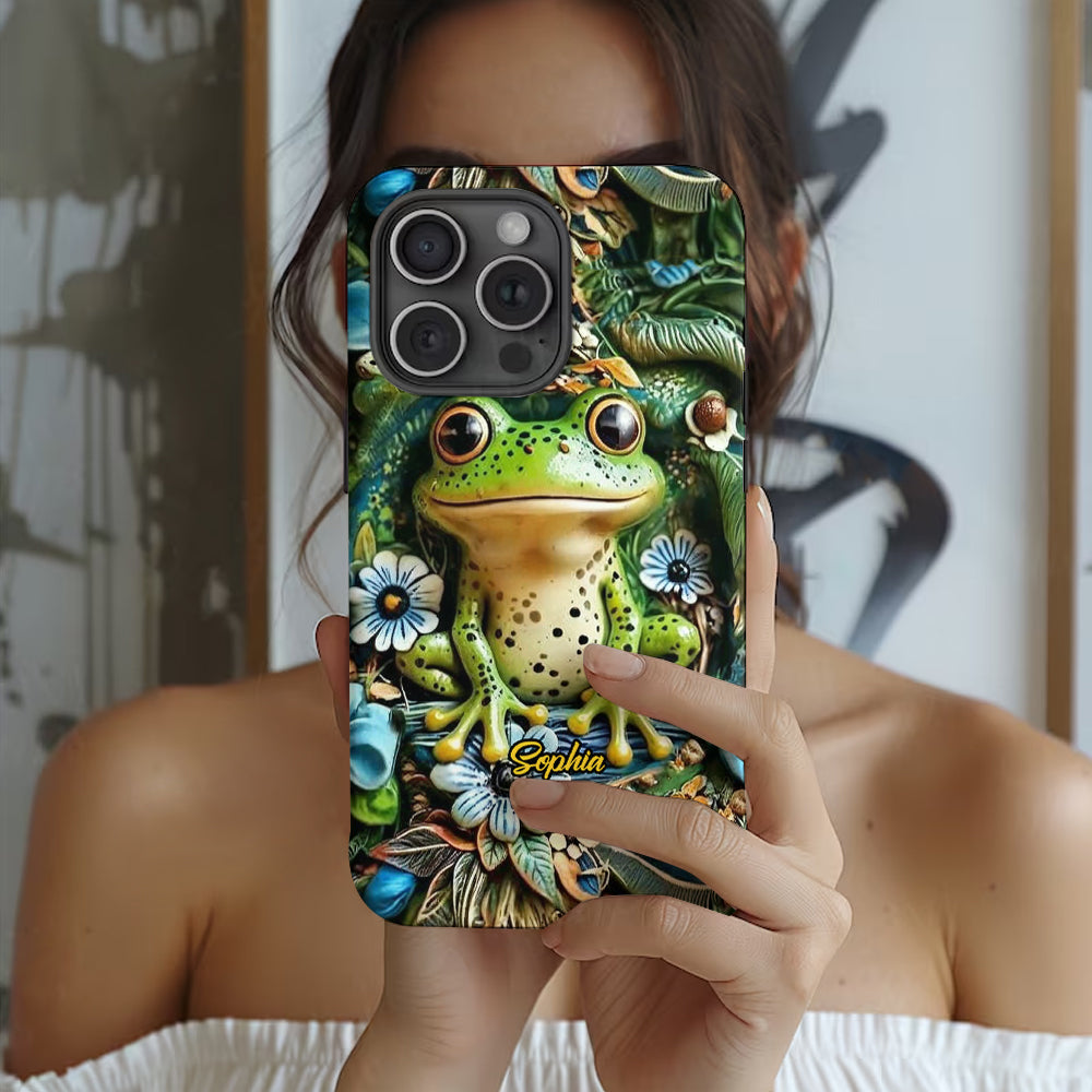 Coque de téléphone personnalisée « Grenouilles » - Motif grenouille intégral
