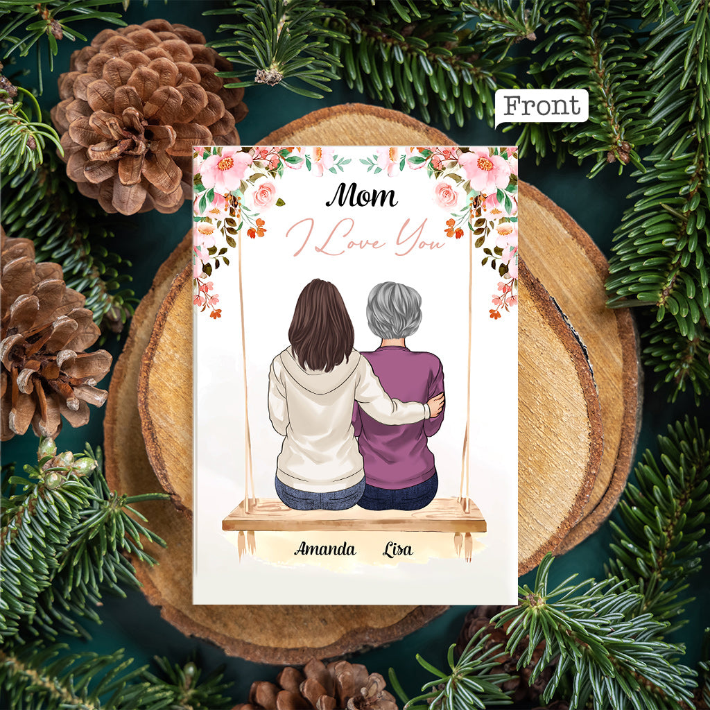 Je t'aime - Carte de vœux personnalisée