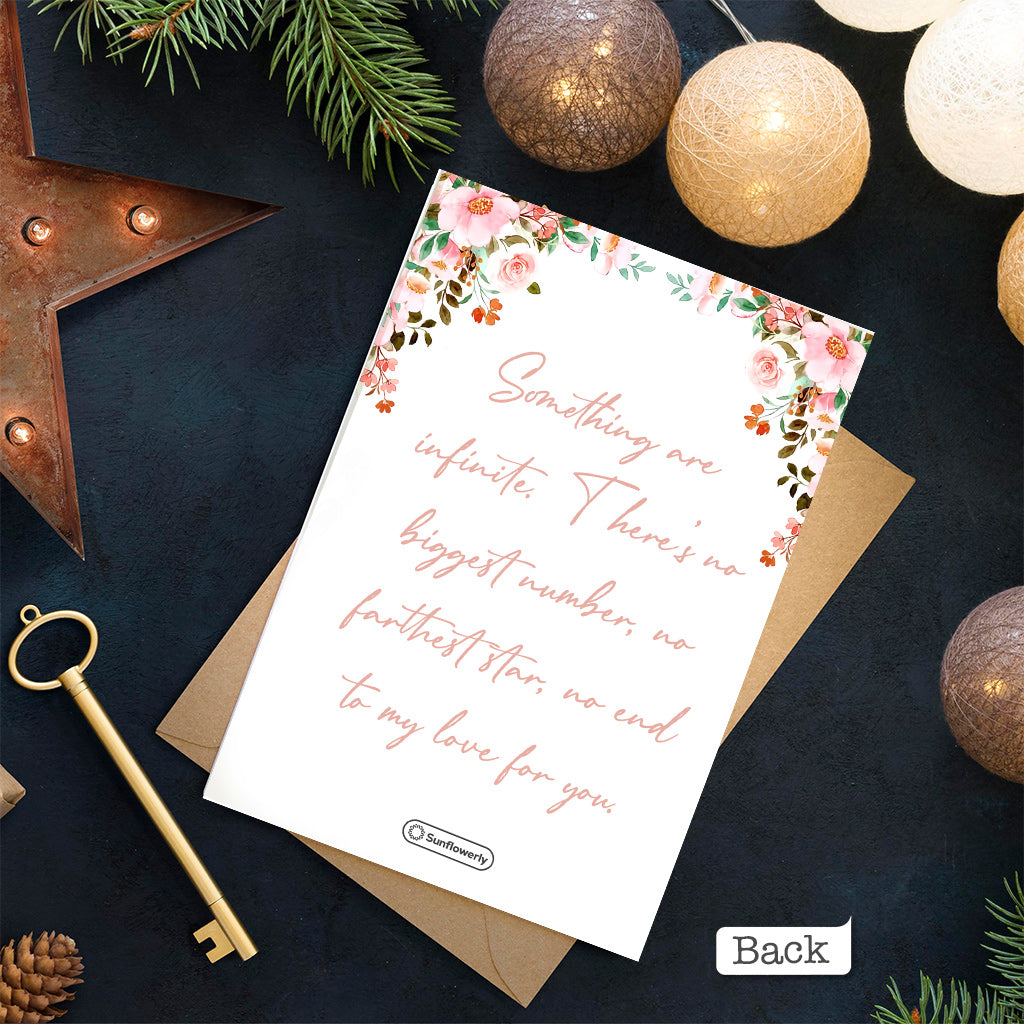 Je t'aime - Carte de vœux personnalisée