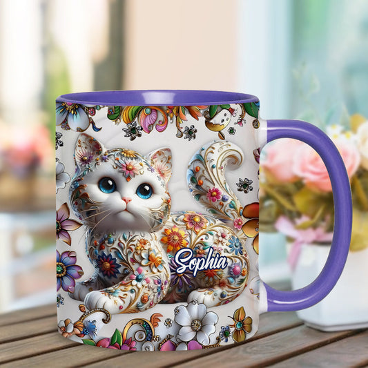 Mug personnalisé avec motif chat « Magnifique Chat »