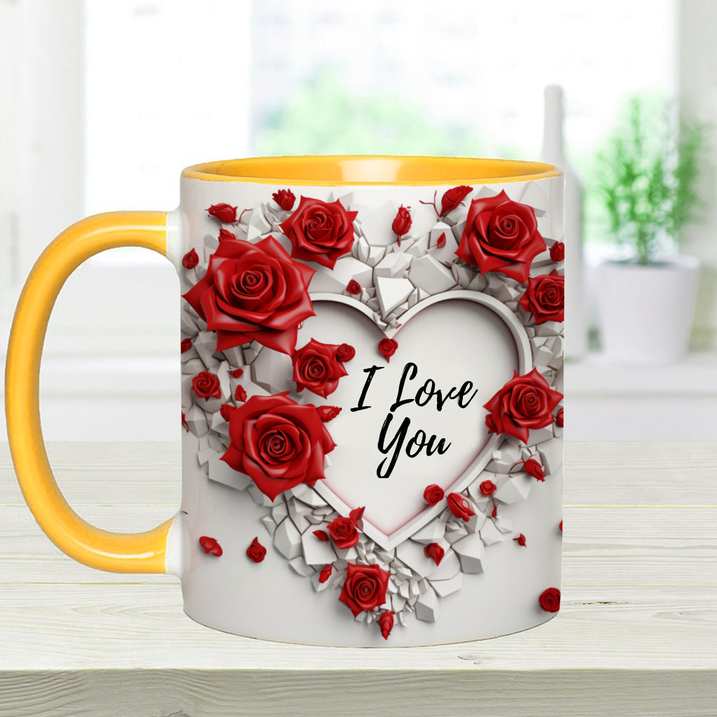 Be My Valentine - Personalized Couple Accent Mug