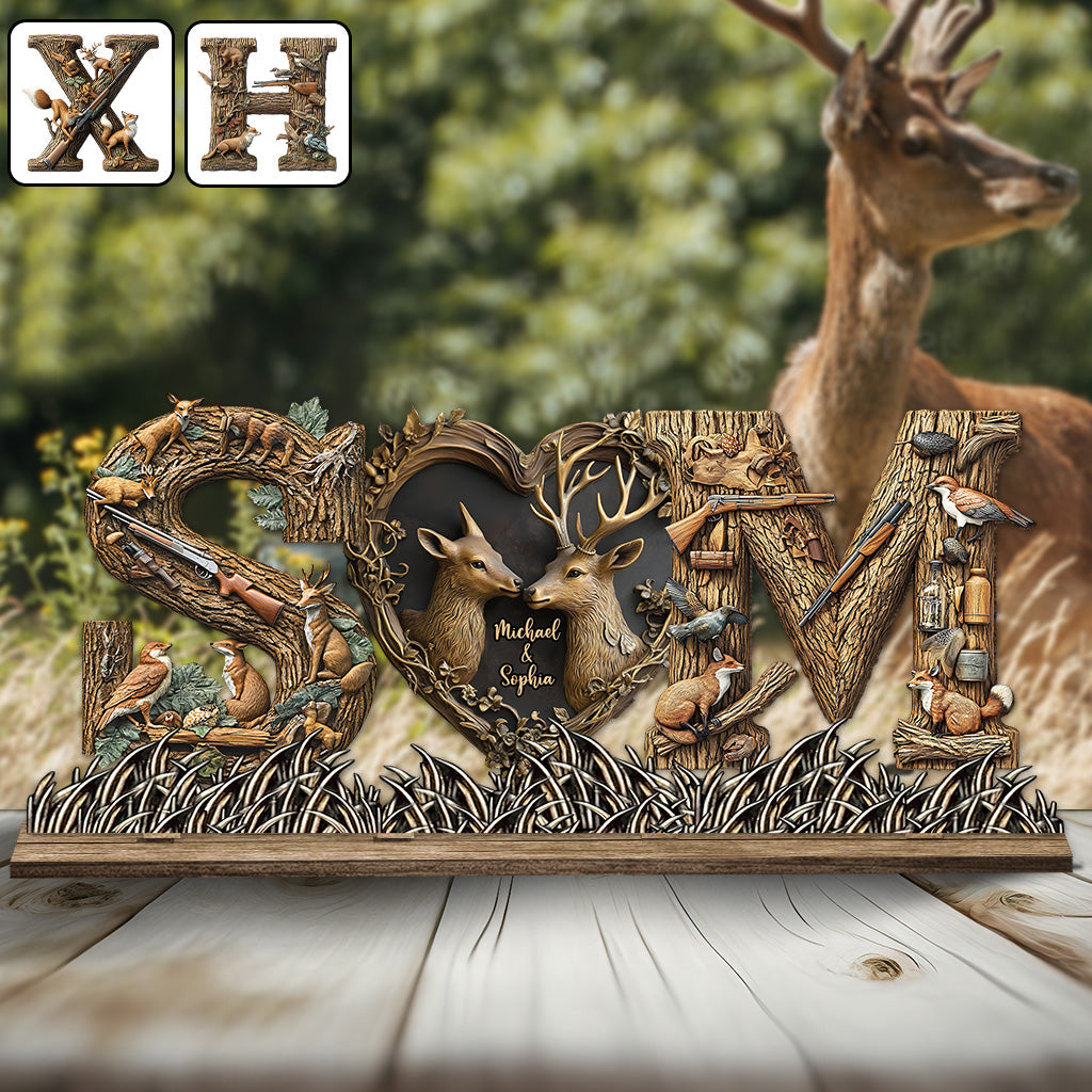 Her Buck His Doe - Personalized Hunting 1 Layered Big Freestanding