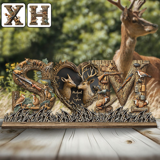 Her Buck His Doe - Personalized Hunting 1 Layered Big Freestanding
