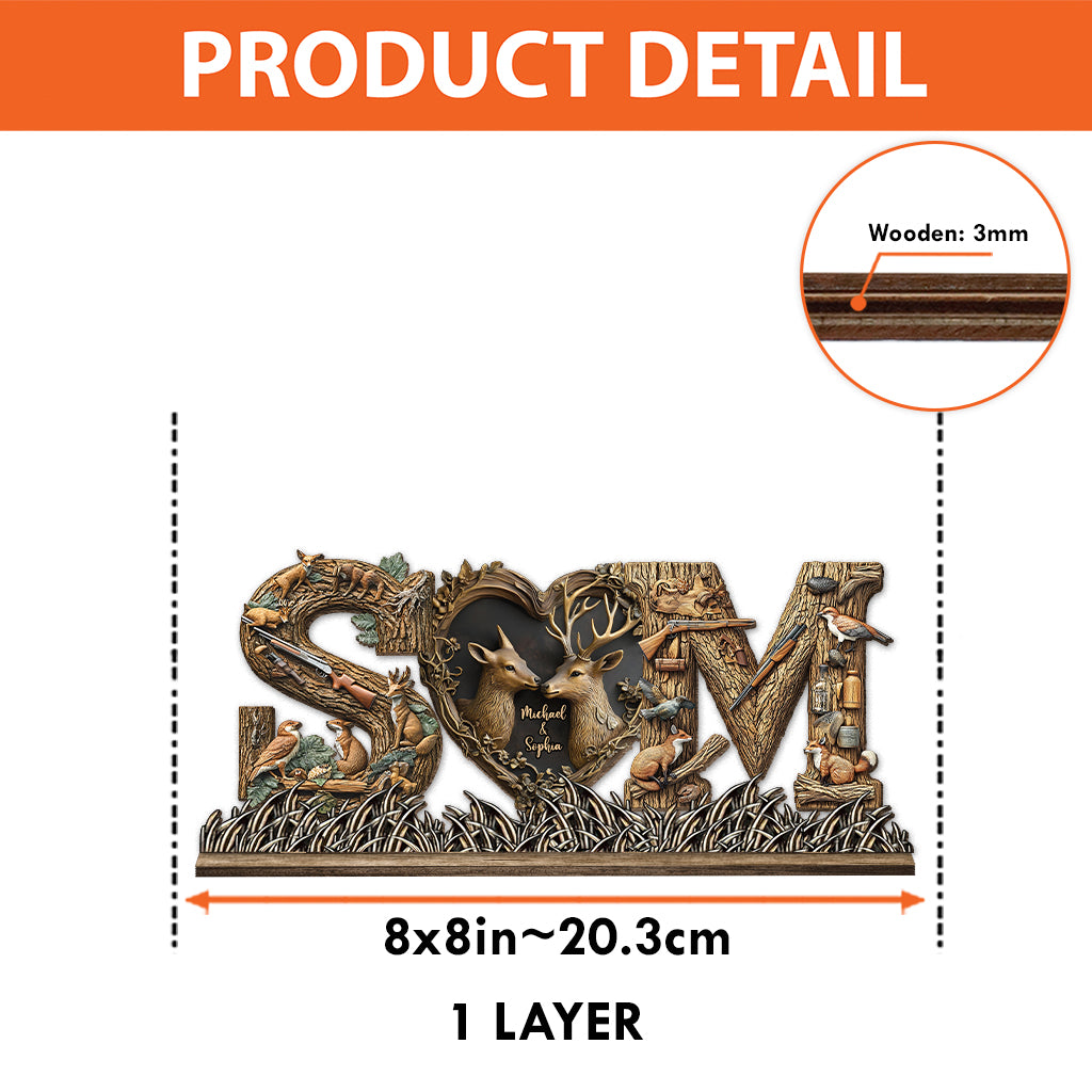 Her Buck His Doe - Personalized Hunting 1 Layered Big Freestanding