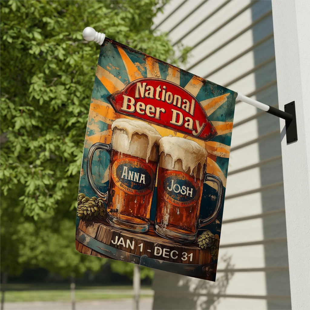 National Beer Day - Personalized Beer Garden Flag