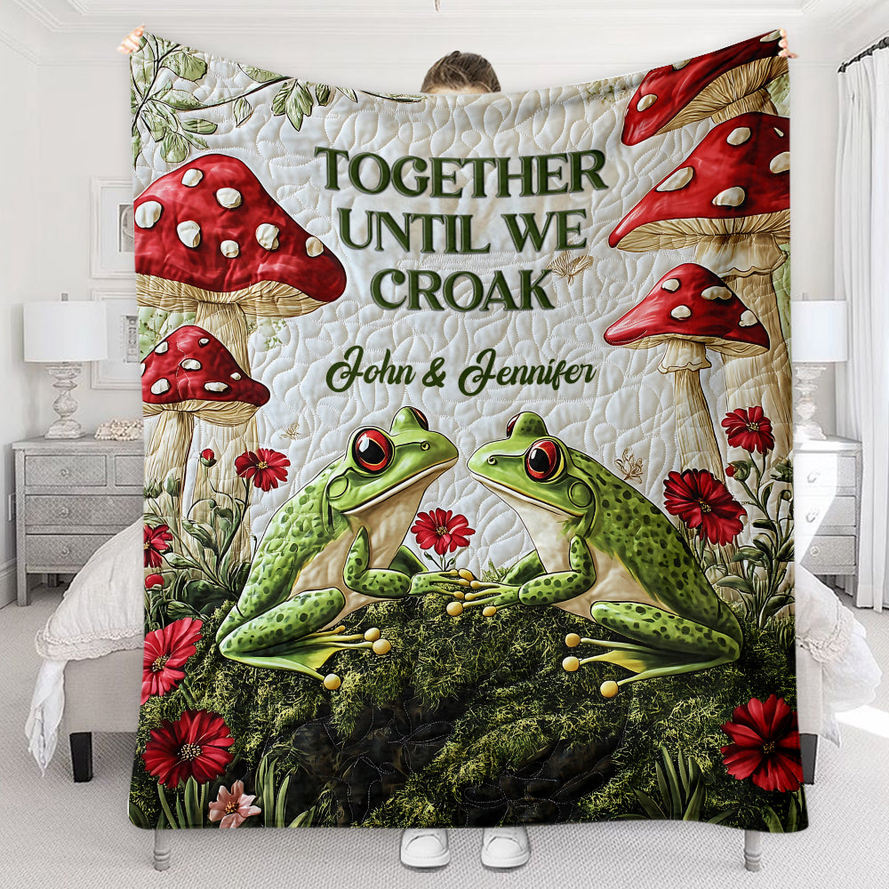 Together Until We Croak - Personalized Frog Blanket