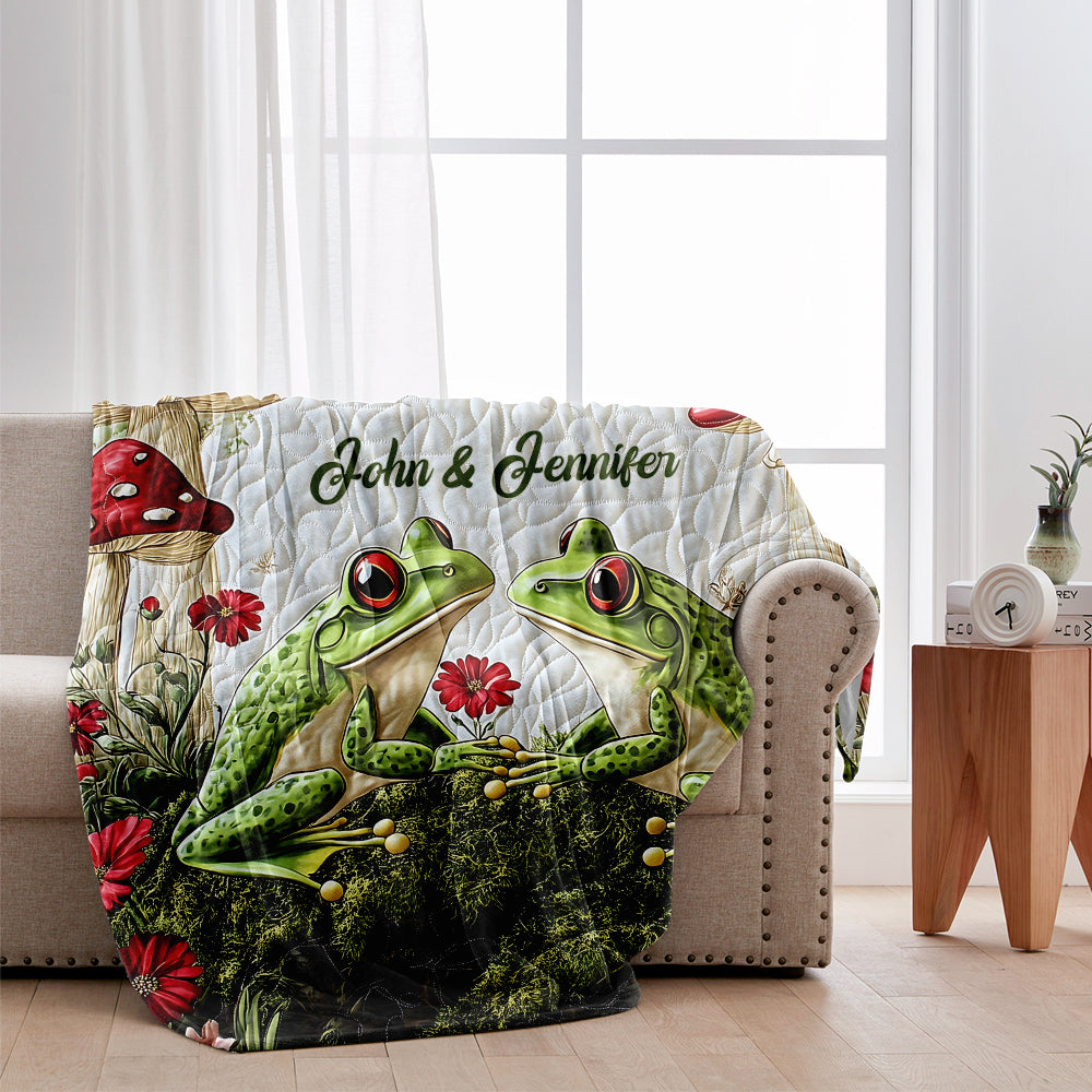 Together Until We Croak - Personalized Frog Blanket