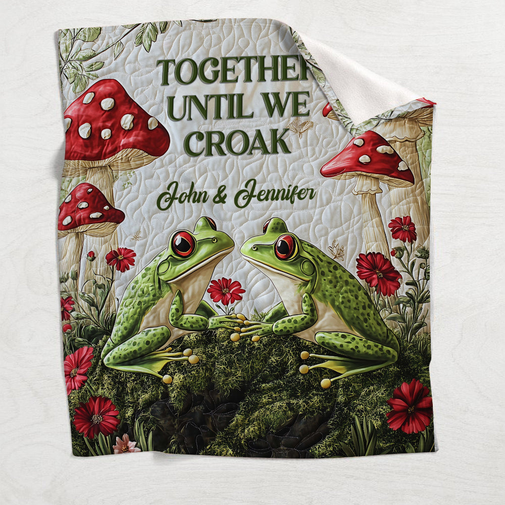 Together Until We Croak - Personalized Frog Blanket