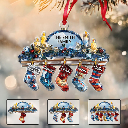 Crystal Family - Personalized Family Ornament