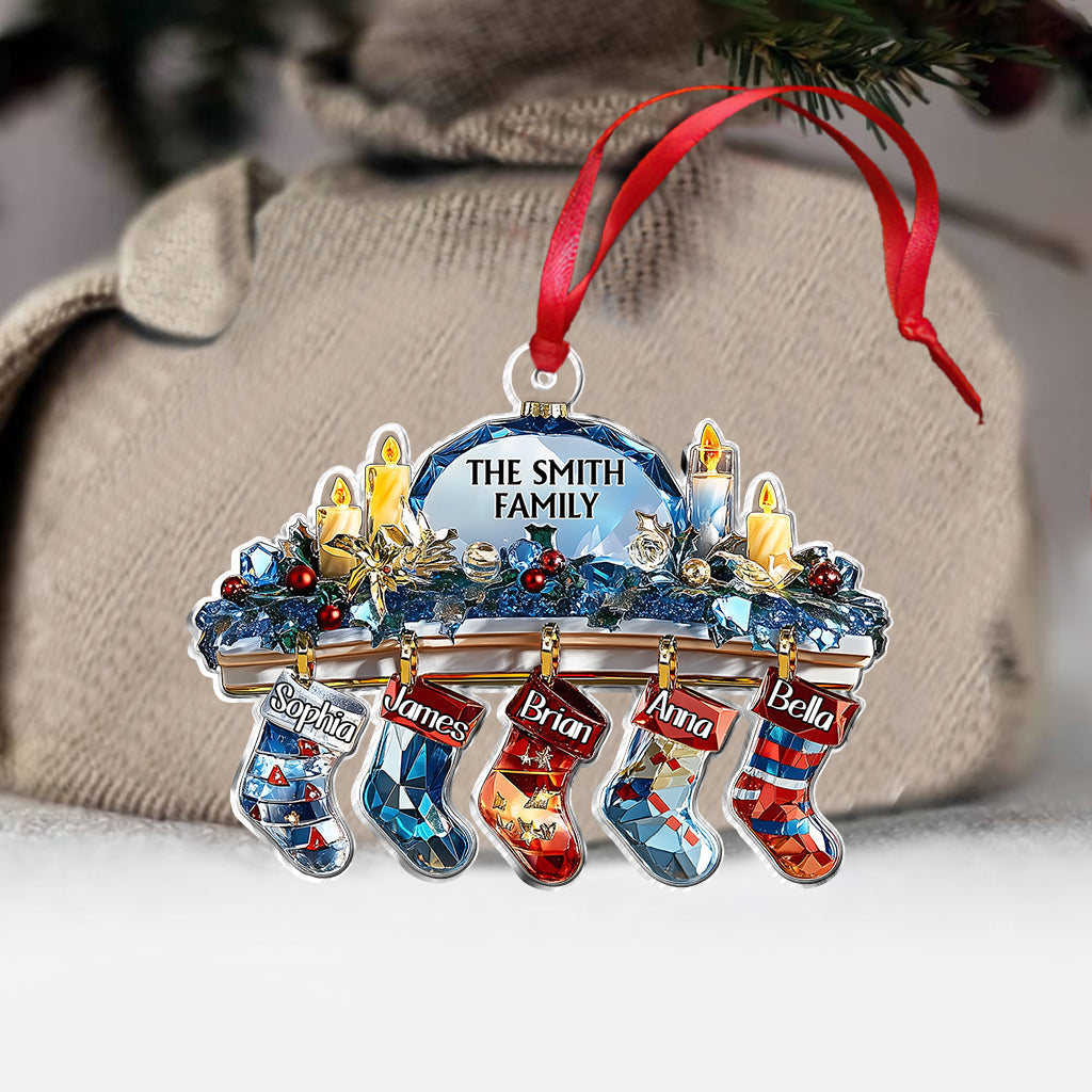Famille Cristal - Ornement familial personnalisé