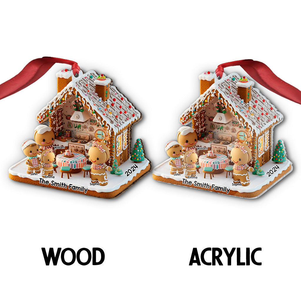 Ginger Bread Family - Personalized Family Ornament