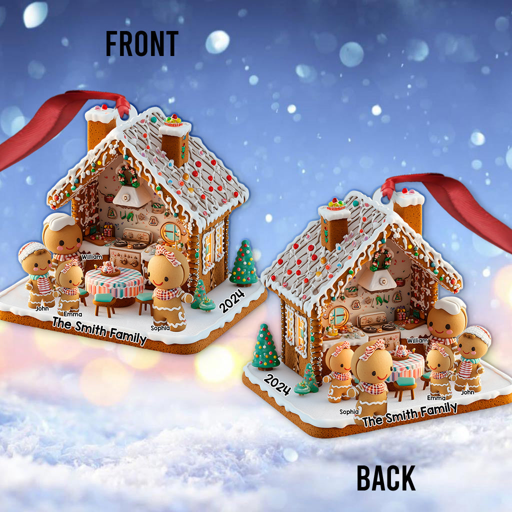 Ginger Bread Family - Personalized Family Ornament