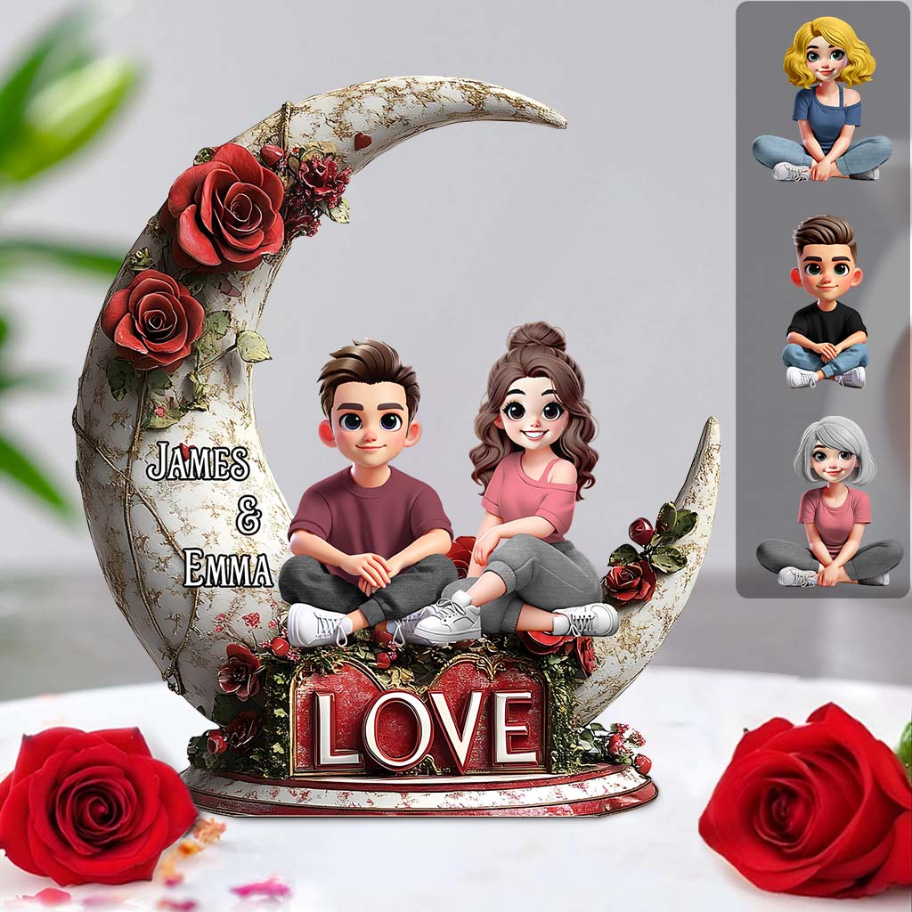 Love - Personalized Couple Custom Shaped Acrylic Plaque