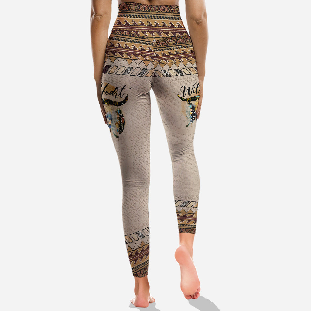Ensemble western personnalisé (sweat à capuche et leggings) pour fille -