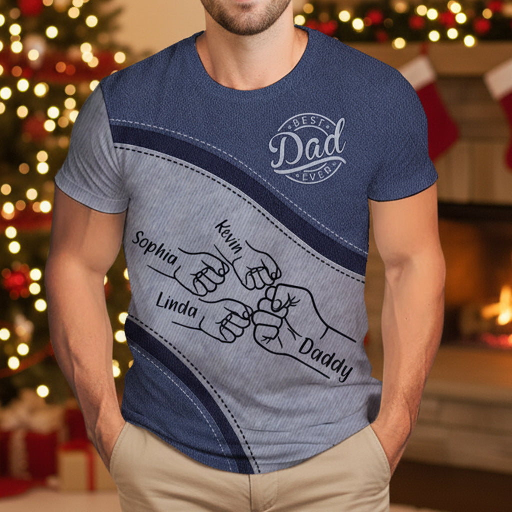 Meilleur papa du monde - Montrez votre amour infini à papa pour Noël avec un t-shirt personnalisé