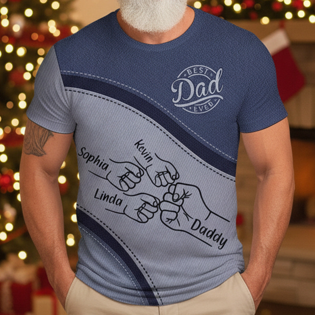 Meilleur papa du monde - Montrez votre amour infini à papa pour Noël avec un t-shirt personnalisé