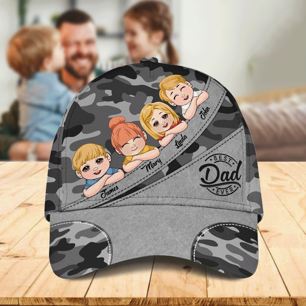 Best Dad Ever Cool Kids - Personalized Father Classic Cap