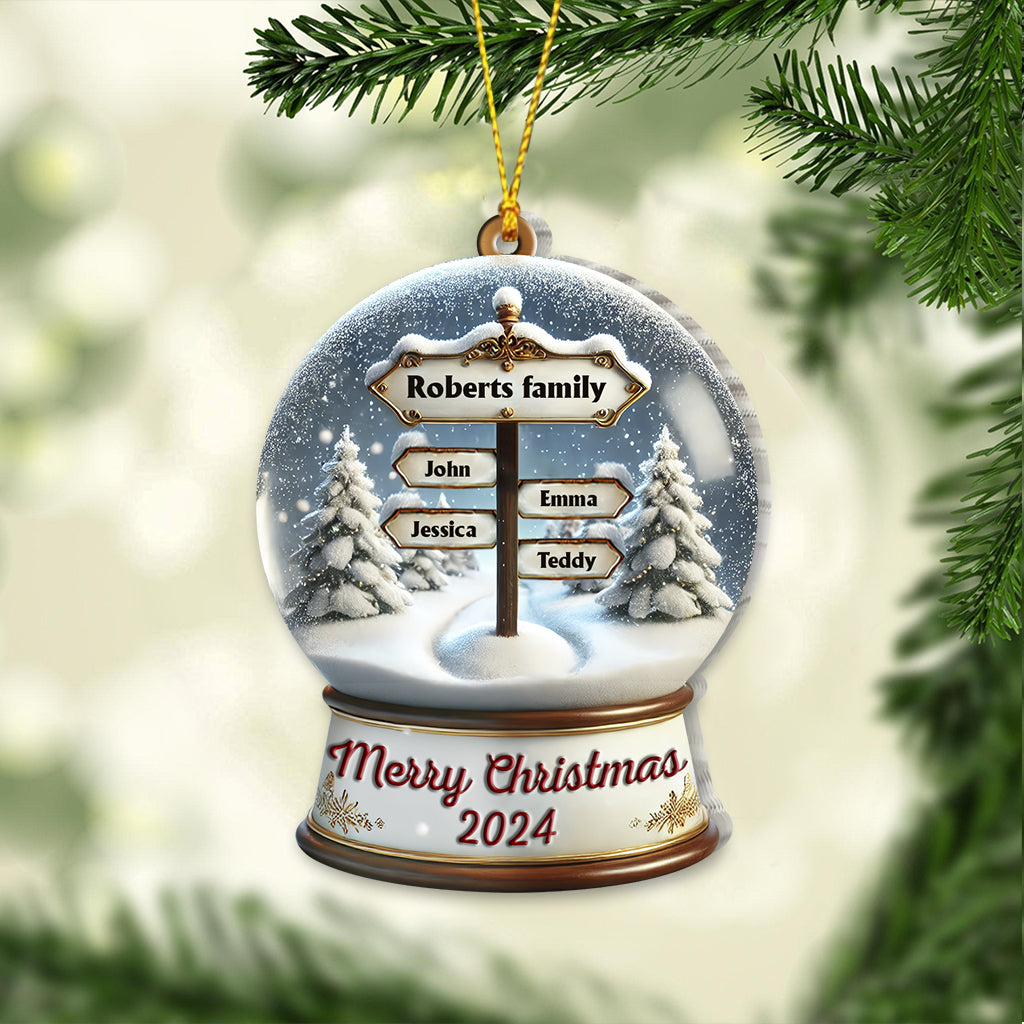 Merry Christmas - Personalized Family Ornament