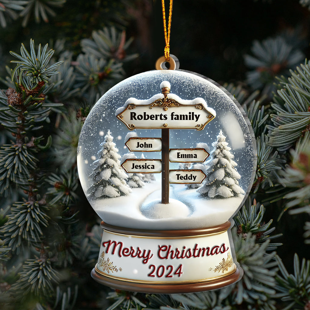 Merry Christmas - Personalized Family Ornament