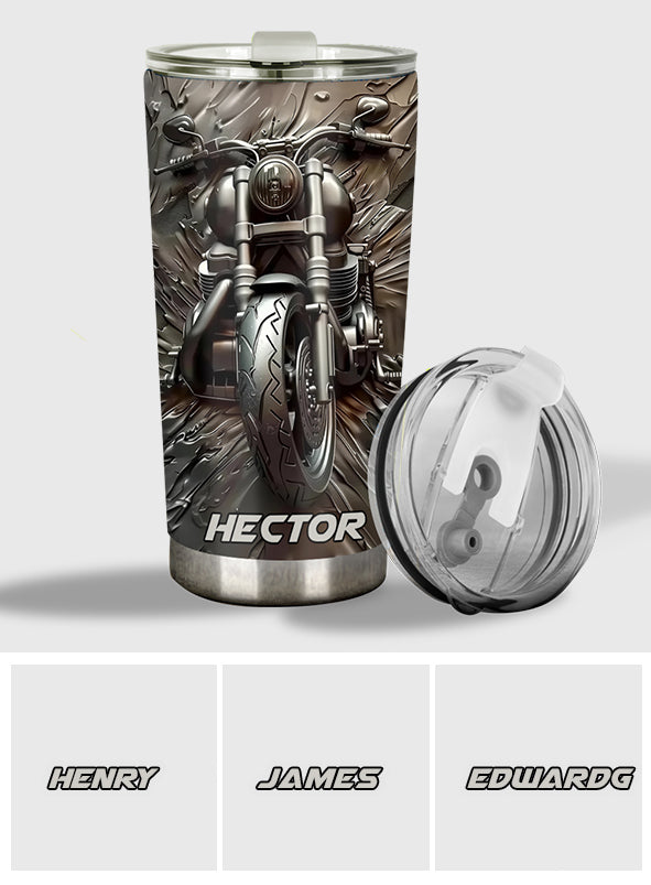 Vintage Motorcycle - Personalized Biker Tumbler