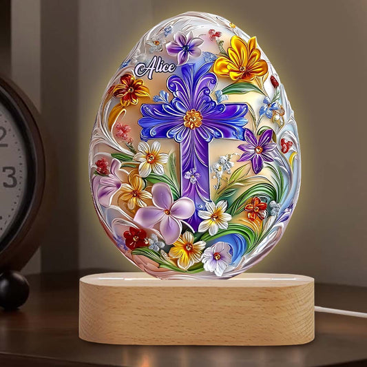 Je crois en toi - Plaque lumineuse personnalisée de forme chrétienne