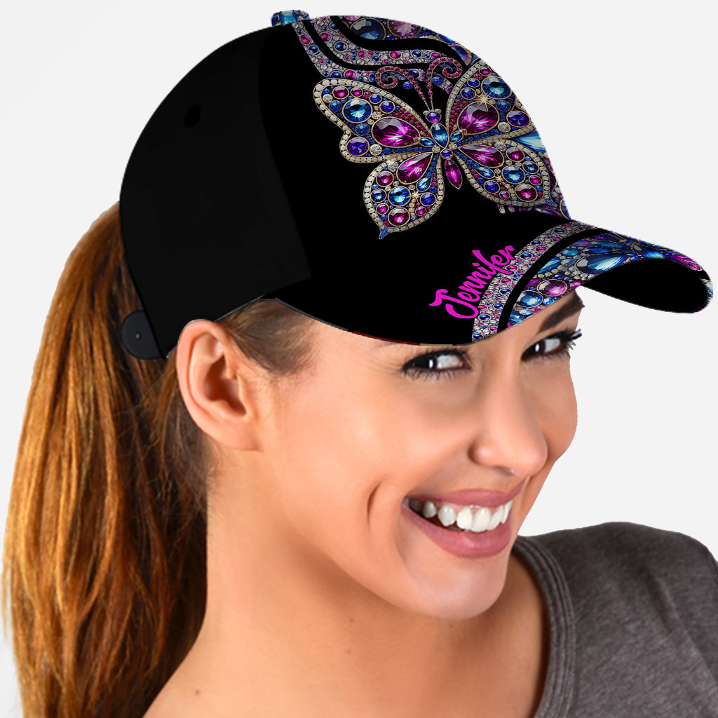 Sparkle Butterfly - Personalized Butterfly Classic Cap