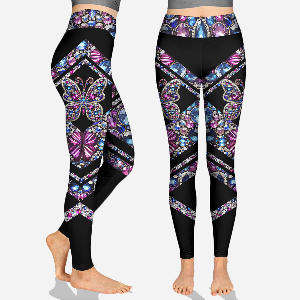 Magnifique papillon - Sweat à capuche et legging personnalisés papillon