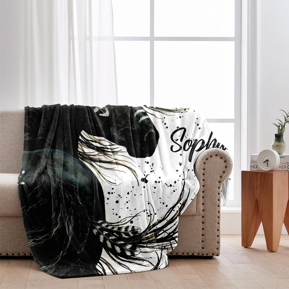 J'adore les chevaux - Couverture personnalisée pour chevaux