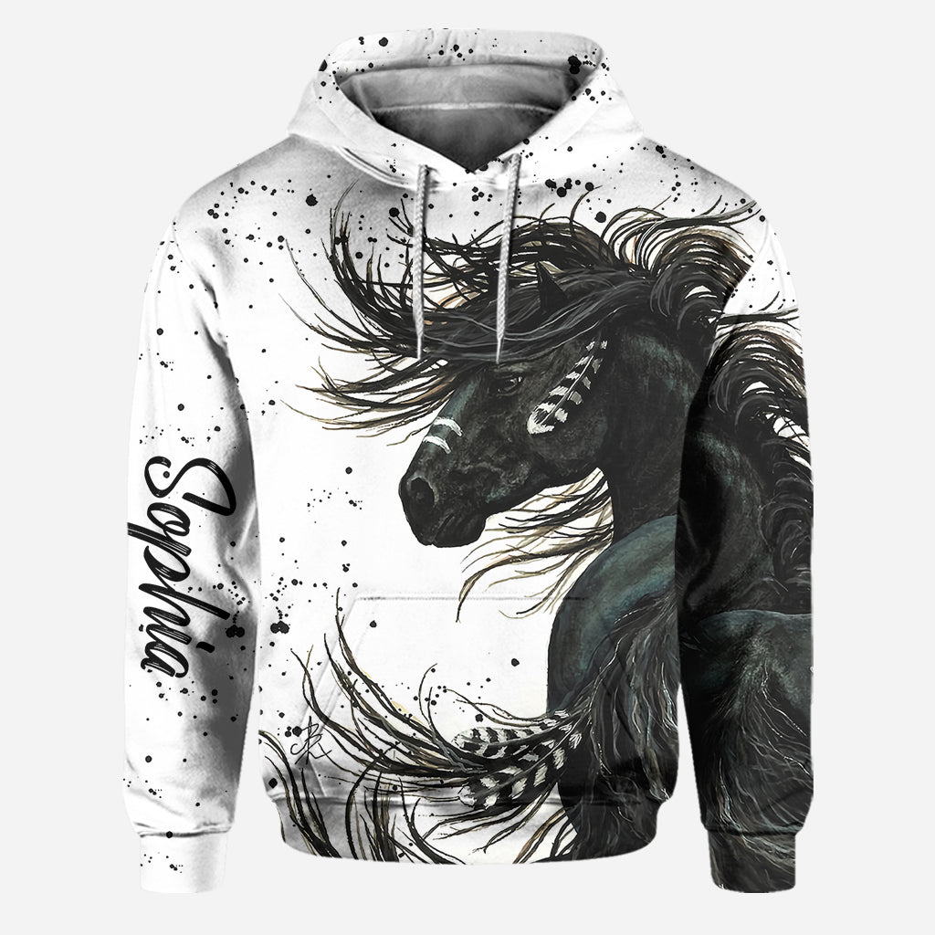 Love Horses - Personalized Horse Hoodie and Leggings