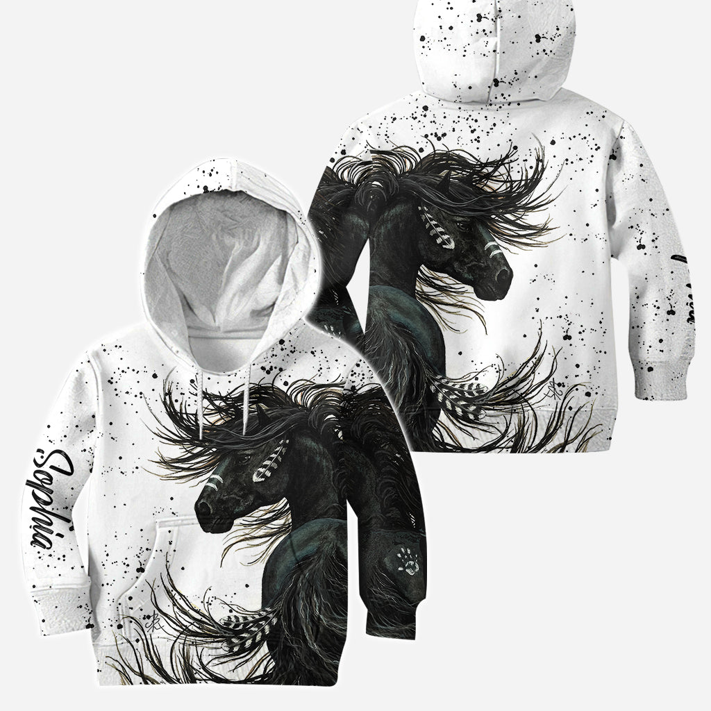 Love Horses - Personalized Horse Hoodie and Leggings