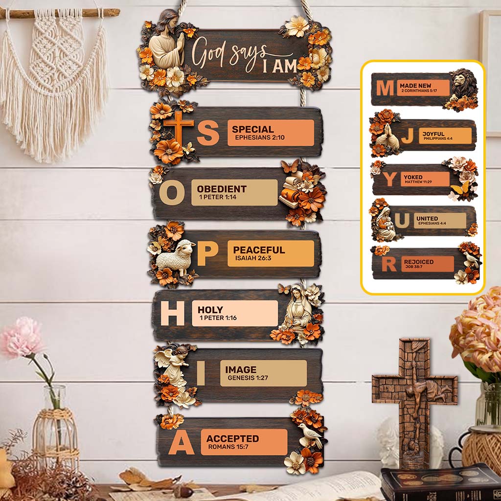 God Says You Are - Personalized Christian Pallet Wood Sign