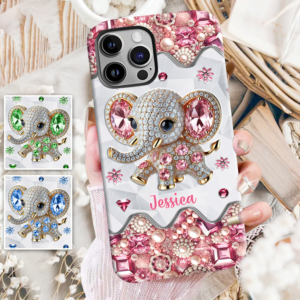 Just A Girl Who Loves Elephants - Personalized Elephant Full Print Phone Case