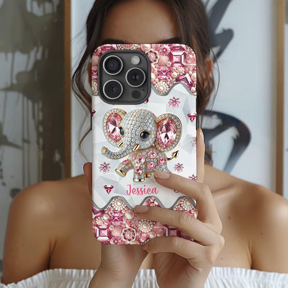 Just A Girl Who Loves Elephants - Personalized Elephant Full Print Phone Case