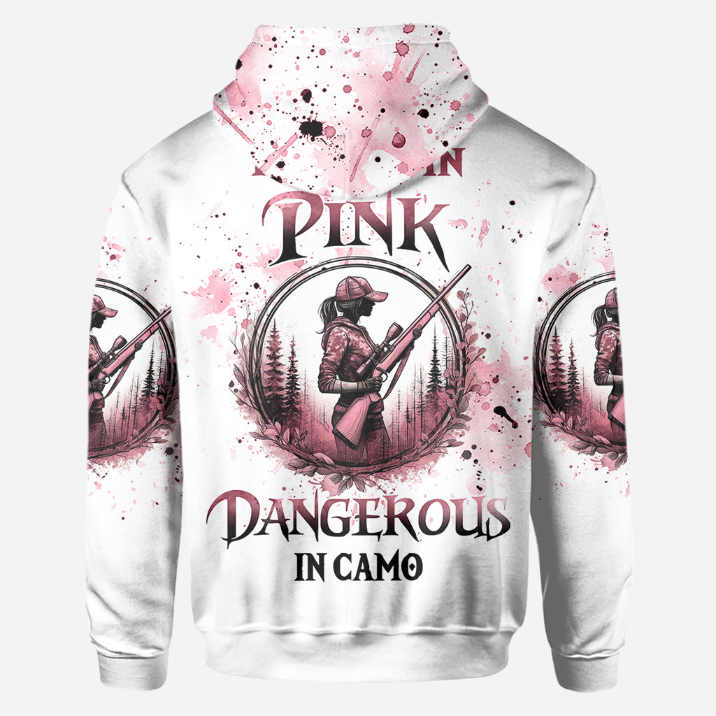 T-shirt de chasse personnalisé « Pretty in Pink »