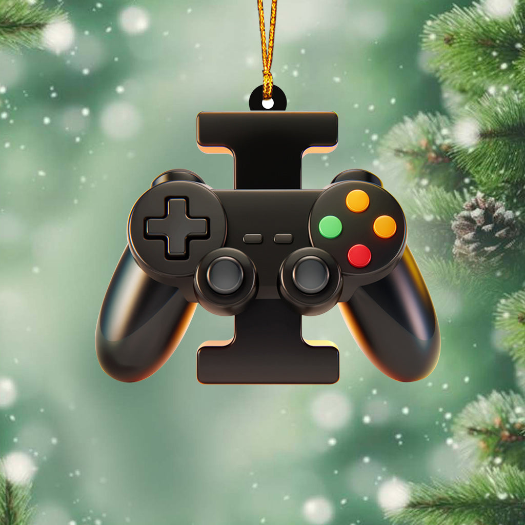 Alphabet de jeux vidéo - Ornement personnalisé pour enfant