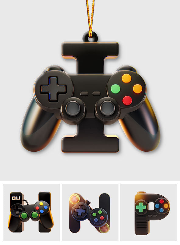 Alphabet de jeux vidéo - Ornement personnalisé pour enfant