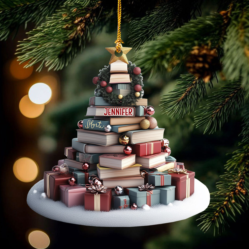 Book Christmas Tree - Personalized Book Ornament