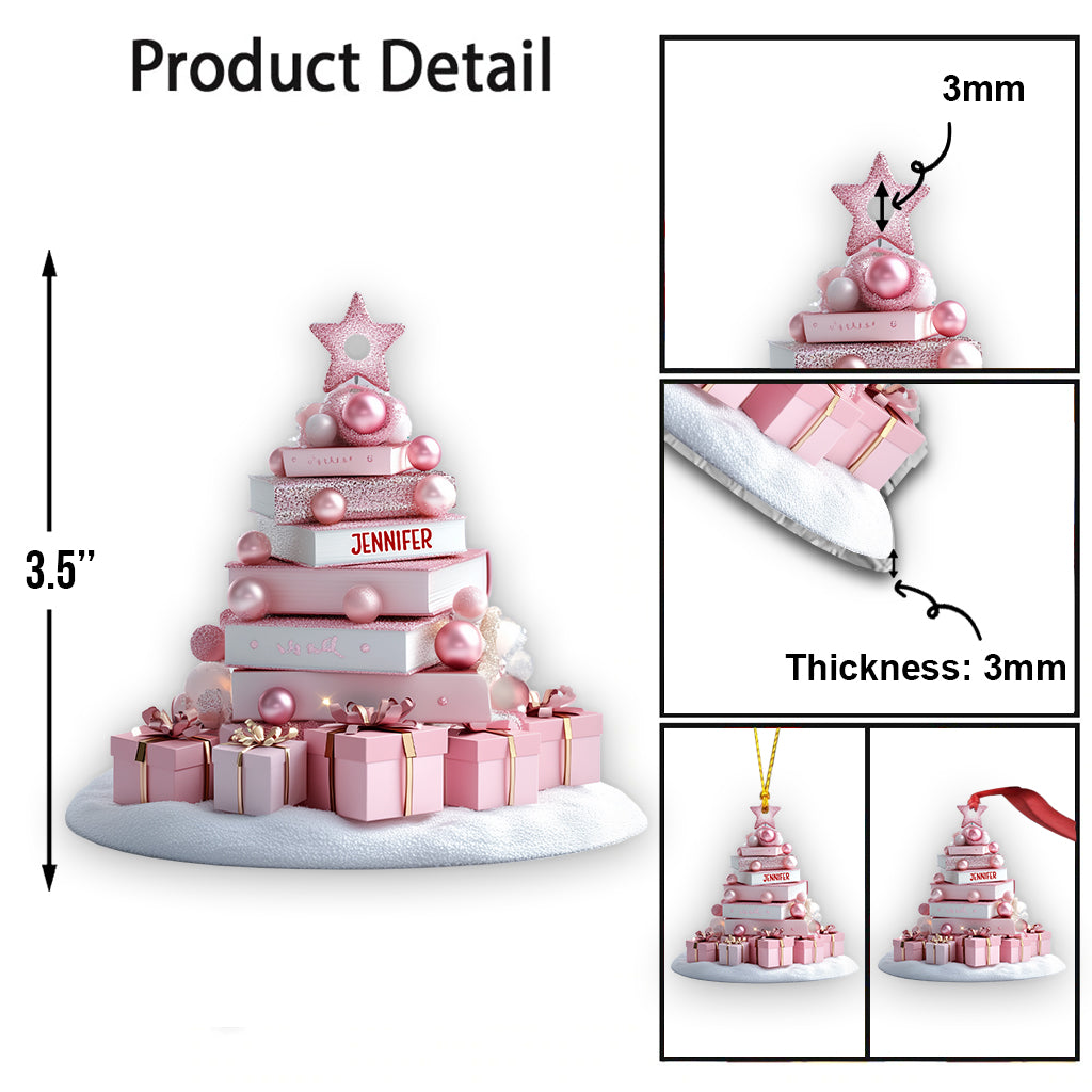 Book Christmas Tree - Personalized Book Ornament