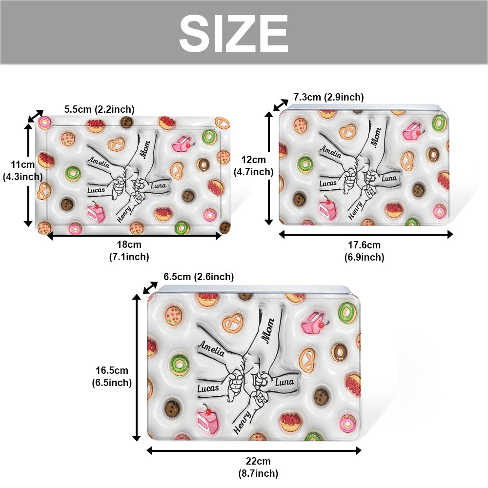 Cookies Mom Holding Hands - Personalized Mother Biscuit Tin