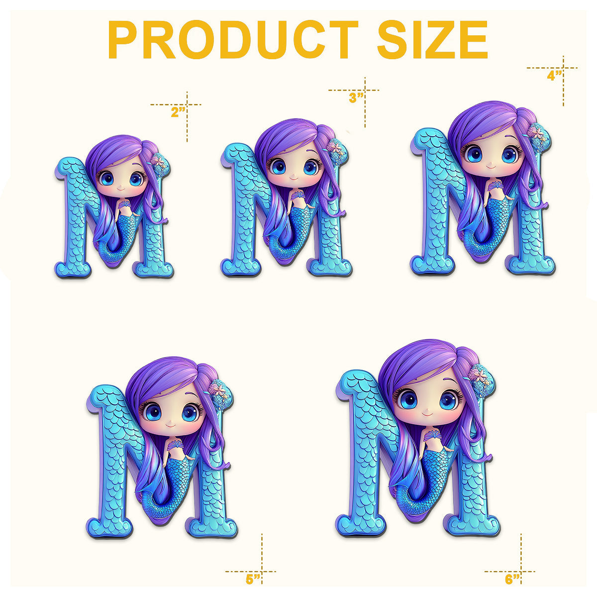 Lettres uniques - Aimant personnalisé pour enfant