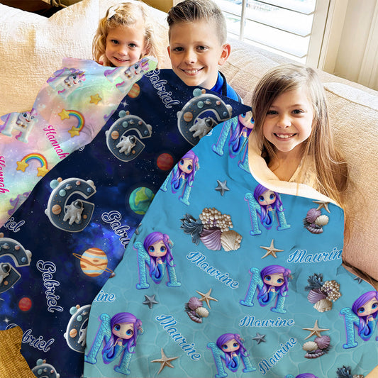 Magnifique lettre cadeau pour petit-enfant - Couverture enfant personnalisée